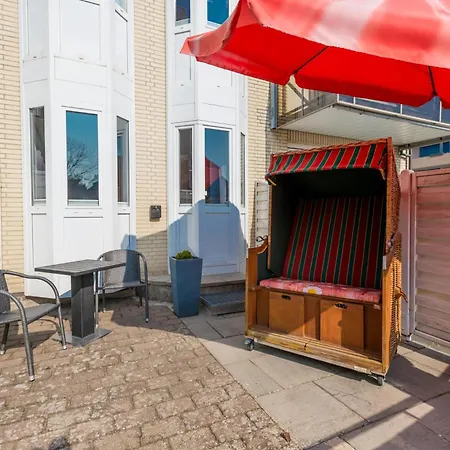 Residenz Meeresbrandung 44 , Studiowohnug Mit Tv,komfortbett,einbaukueche, Geschirrspueler, Suedterrasse Mit Strandkorb, Schwimmbad, Sauna Und Tiefgarage, Wlan ! דירה קושהאבן